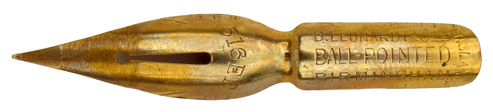 D. Leonardt & Co, Pfannenfeder, No. 516 EF, Ball-Pointed, vergoldet