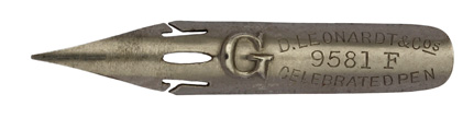 D. Leonardt & Co, No. 9851 F, Celebrated Pen
