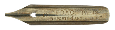 Schreibfeder, unbekannter Hersteller, EDAC G, Paris, Importe d Angleterre 