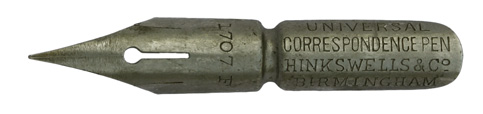 Hinks, Wells & Co, No. 1707 F, Universal Correspondence Pen