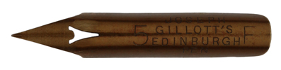 Joseph Gillott, No. 5 F, Edinburgh Pen