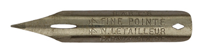 Kalligraphie Spitzfeder, N. Letailleur, No. 44, Hart's Fine Pointe