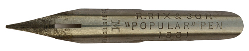 R. Rix & Son, No. 1881 M, Popular Pen